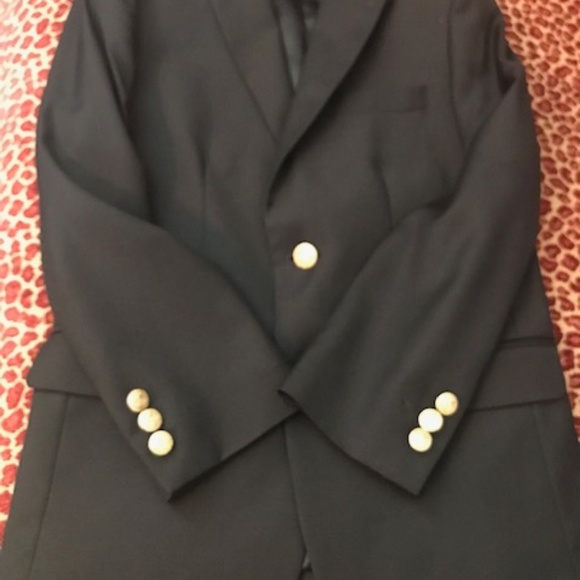 Boy's Navy Blazer - Picture 2 of 7